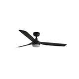 Punt 130cm Ceiling Fan with LED Light / Black / ABS Blades