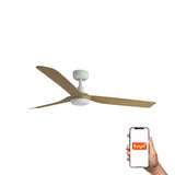 Punt 130cm Ceiling Fan / White with Maple / ABS Blades