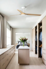 Punt 130cm Ceiling Fan / White with Maple / ABS Blades