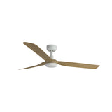 Punt 130cm Ceiling Fan / White with Maple / ABS Blades