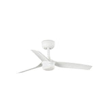 Mini Punt 90cm Ceiling Fan with LED Light / White / ABS Blades