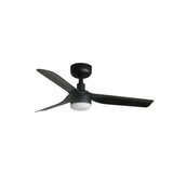 Mini Punt 90cm Ceiling Fan with LED Light / Black / ABS Blades