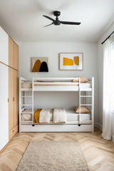 Mini Punt 90cm Ceiling Fan / Black / ABS Blades