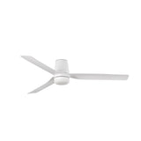 Punt Tub 130cm Ceiling Fan with LED Light / White / ABS Blades