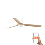 Punt Tub 130cm Ceiling Fan / White with Maple / ABS Blades