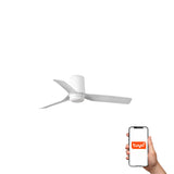 Mini Punt Tub 90cm Ceiling Fan / White / ABS Blades