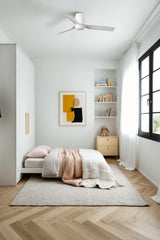 Mini Punt Tub 90cm Ceiling Fan / White / ABS Blades