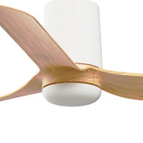 Mini Punt Tub 90cm Ceiling Fan / White with Maple / ABS Blades