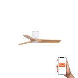 Heywood Tub 90cm Ceiling Fan / White with Pine / Timber Blades