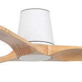 Heywood Tub 90cm Ceiling Fan / White with Pine / Timber Blades