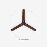 Heywood Tub 132cm Ceiling Fan / Black with Walnut / Timber Blades