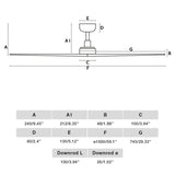 Klim 150cm Ceiling Fan / Black with Walnut / Timber Blades