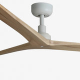 Klim 150cm Ceiling Fan / White with Pine / Timber Blades
