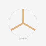 Klim 150cm Ceiling Fan / White with Pine / Timber Blades