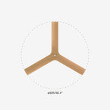 Klim 92.5cm Ceiling Fan / White with Pine / Timber Blades