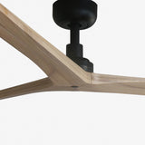 Klim 150cm Ceiling Fan / Black with Pine / Timber Blades