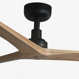 Klim 125cm Ceiling Fan / Black with Pine / Timber Blades