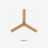 Klim 92.5cm Ceiling Fan / Black with Pine / Timber Blades