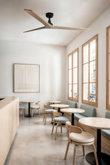 Klim 150cm Ceiling Fan / White with Pine / Timber Blades