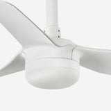 Mini Punt 90cm Ceiling Fan with LED Light / White / ABS Blades