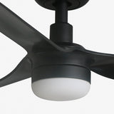 Mini Punt 90cm Ceiling Fan with LED Light / Black / ABS Blades