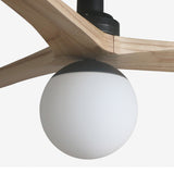 Klim 92.5cm Ceiling Fan with Light / Black with Pine / Timber Blades
