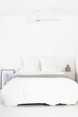 Punt 130cm Ceiling Fan with LED Light / White / ABS Blades