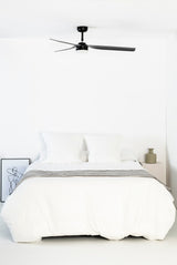 Punt 130cm Ceiling Fan with LED Light / Black / ABS Blades