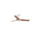 Heywood 90cm Ceiling Fan with LED Light / White with Pine / Timber Blades