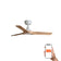 Heywood 90cm Ceiling Fan / White with Pine / Timber Blades