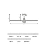 Heywood 90cm Ceiling Fan / Black with Walnut / Timber Blades