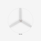 Punt 130cm Ceiling Fan with LED Light / White / ABS Blades