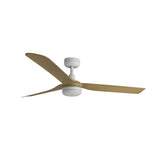 Punt 130cm Ceiling Fan with LED Light / White with Maple / ABS Blades