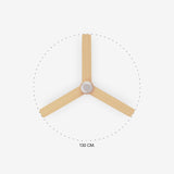 Punt 130cm Ceiling Fan with LED Light / White with Maple / ABS Blades