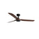 Punt 130cm Ceiling Fan / Black with Walnut / ABS Blades