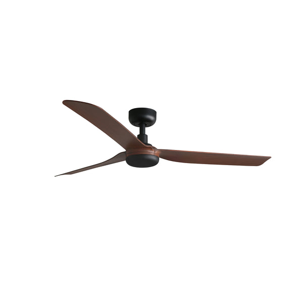 Punt 130cm Ceiling Fan / Black with Walnut / ABS Blades