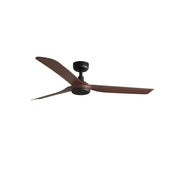 Punt 130cm Ceiling Fan / Black with Walnut / ABS Blades