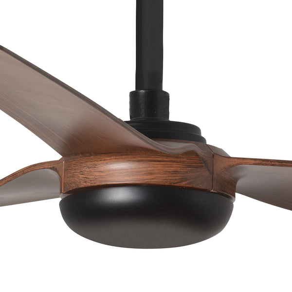 Punt 130cm Ceiling Fan / Black with Walnut / ABS Blades
