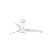 Mini Punt 90cm Ceiling Fan with LED Light / White / ABS Blades