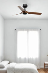 Mini Punt 90cm Ceiling Fan / Black with Walnut / ABS Blades
