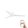 Punt Tub 130cm Ceiling Fan / White / ABS Blades