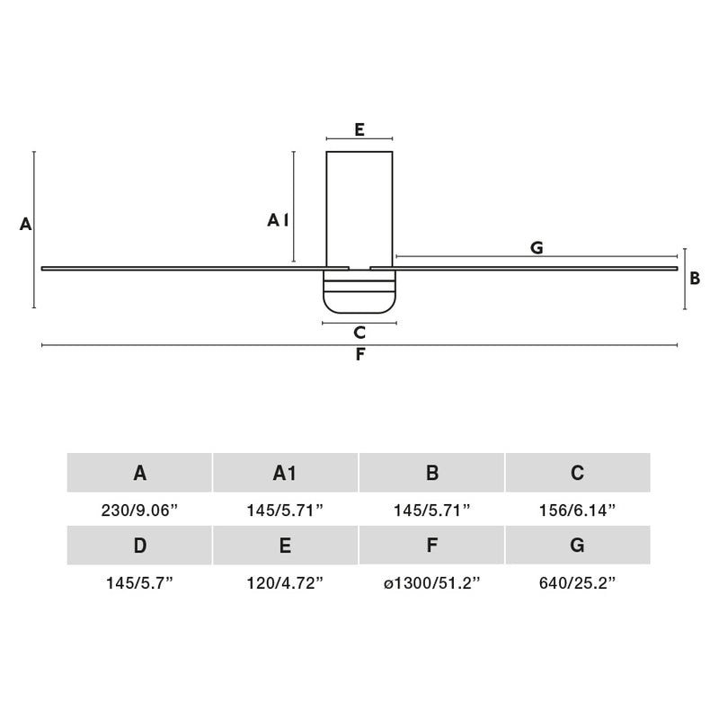 Punt Tub 130cm Ceiling Fan with LED Light / White with Maple / ABS Blades