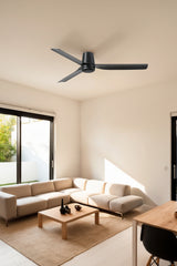 Punt Tub 130cm Ceiling Fan / Black / ABS Blades