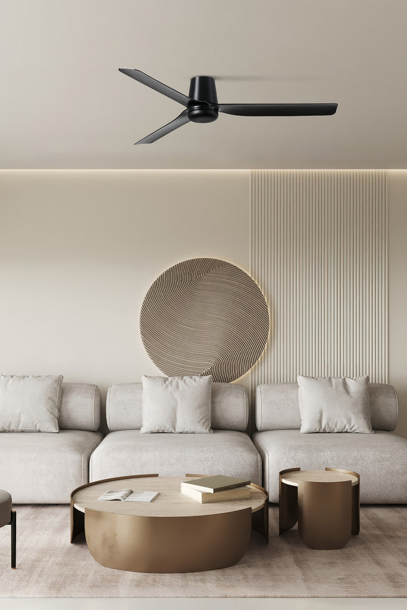 Punt Tub 130cm Ceiling Fan / Black / ABS Blades