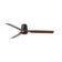 Punt Tub 130cm Ceiling Fan / Black with Walnut / ABS Blades