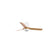 Mini Punt Tub 90cm Ceiling Fan with LED Light / White with Maple / ABS Blades