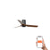 Mini Punt Tub 90cm Ceiling Fan / Black with Walnut / ABS Blades
