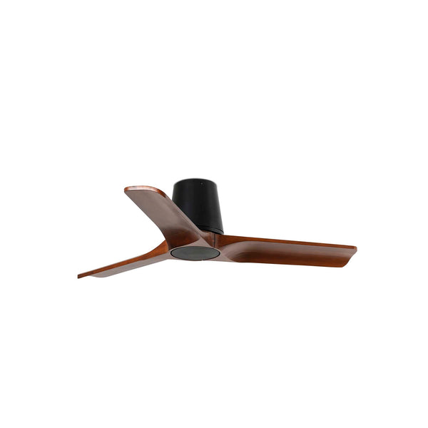 Heywood Tub 90cm Ceiling Fan / Black with Walnut / Timber Blades