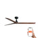 Klim 150cm Ceiling Fan / Black with Walnut / Timber Blades