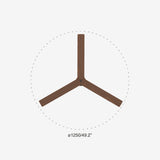Klim 125cm Ceiling Fan / Black with Walnut / Timber Blades